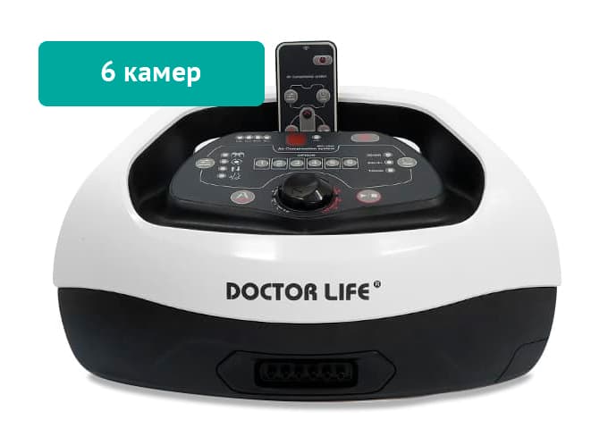 Лимфодренажный аппарат Doctor Life SP 3000 (6к, 2 манжеты для ног, манжеты для талии, на руку, мат и сумка)