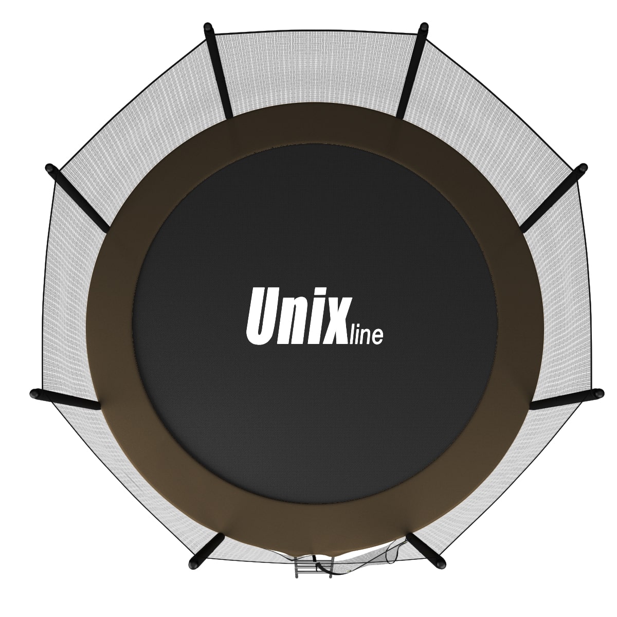 Батут UNIX line Black&Brown 10 ft, внешняя сетка