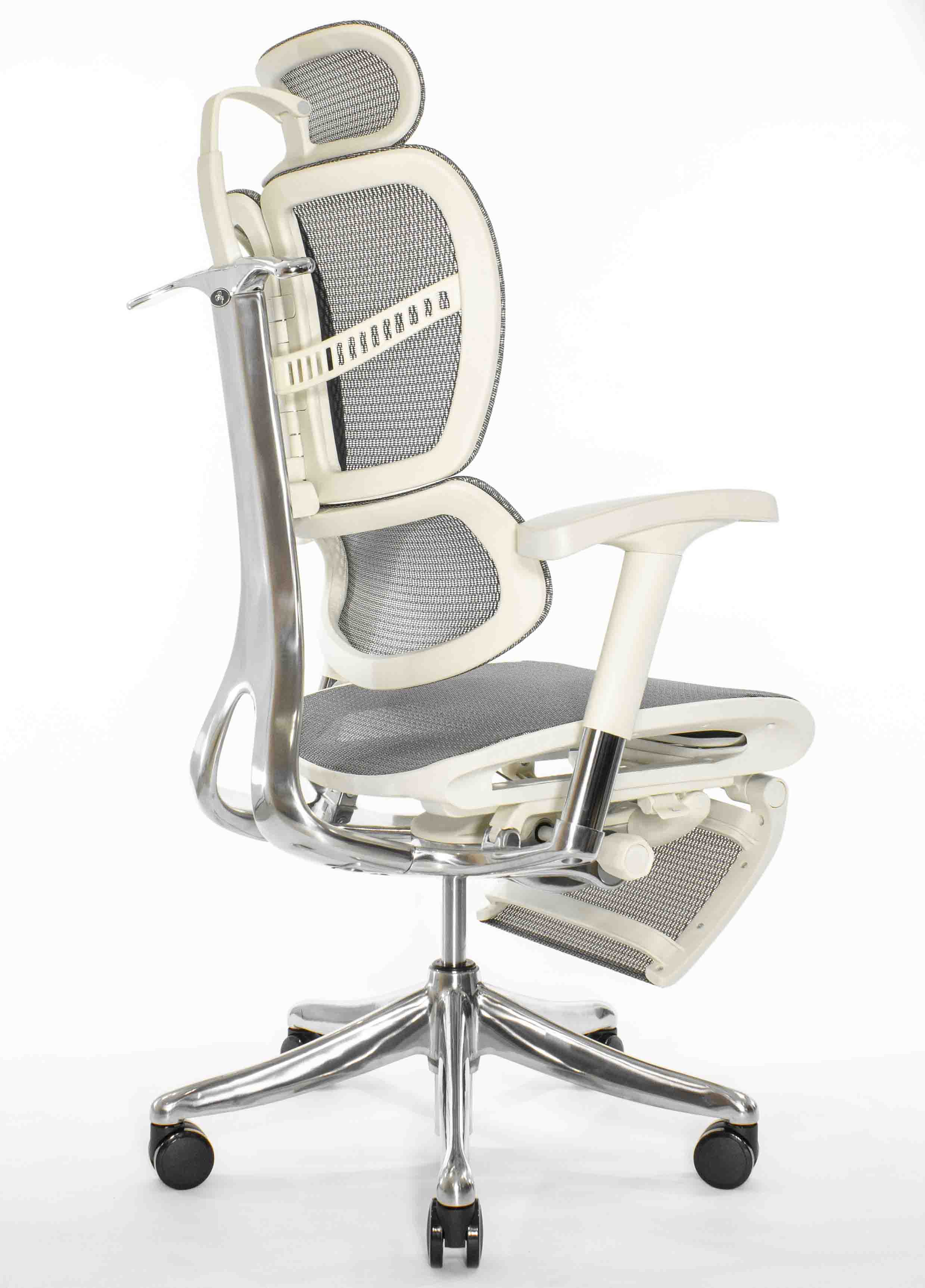 Анатомическое кресло Expert Fly RFYM 01-G (сетка серая / каркас серый с подножкой)