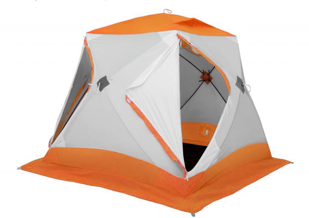 Палатка Лотос Куб 3 Классик С9, оранжевый