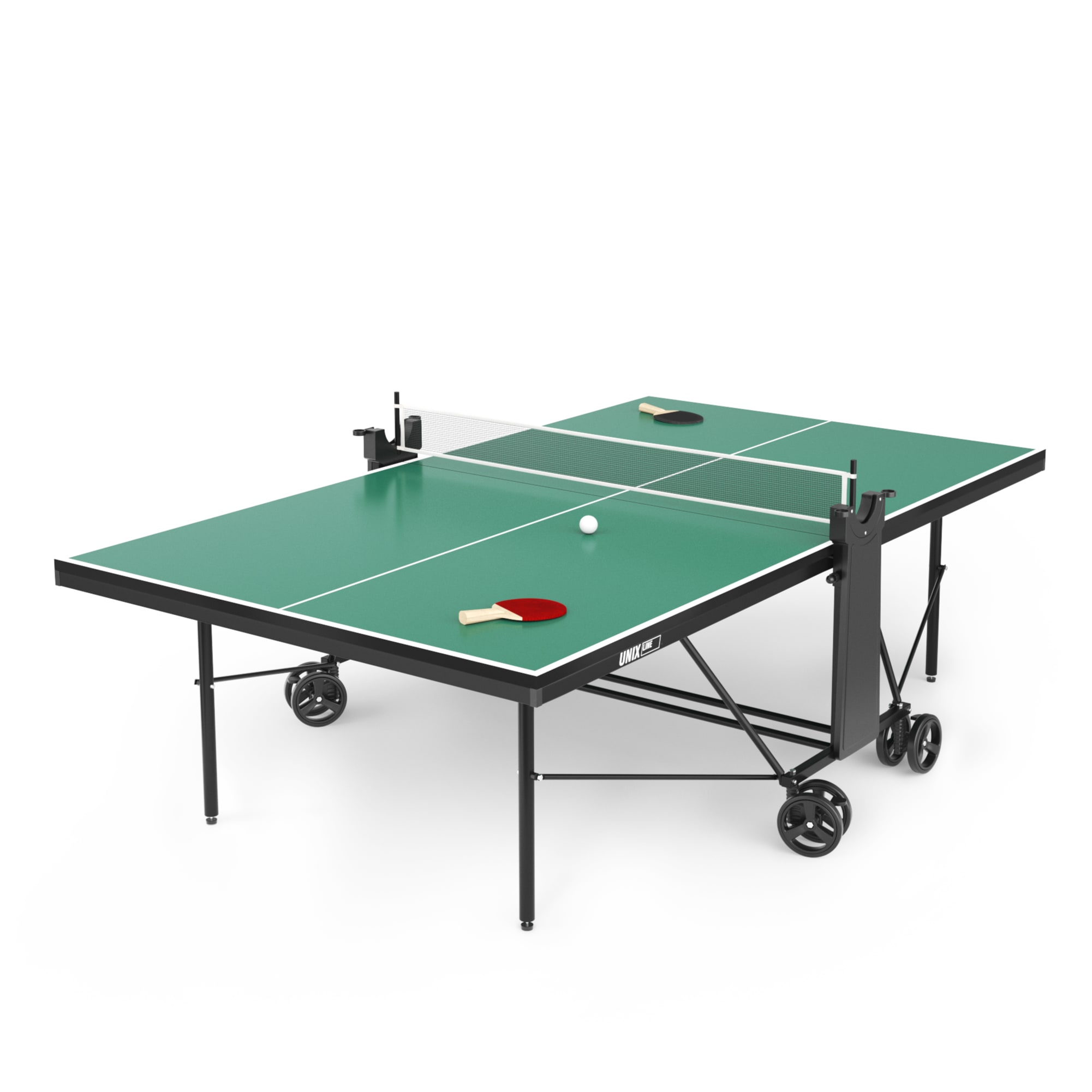 Теннисный стол UNIX line Compact indoor 18 mm MDF (Green)