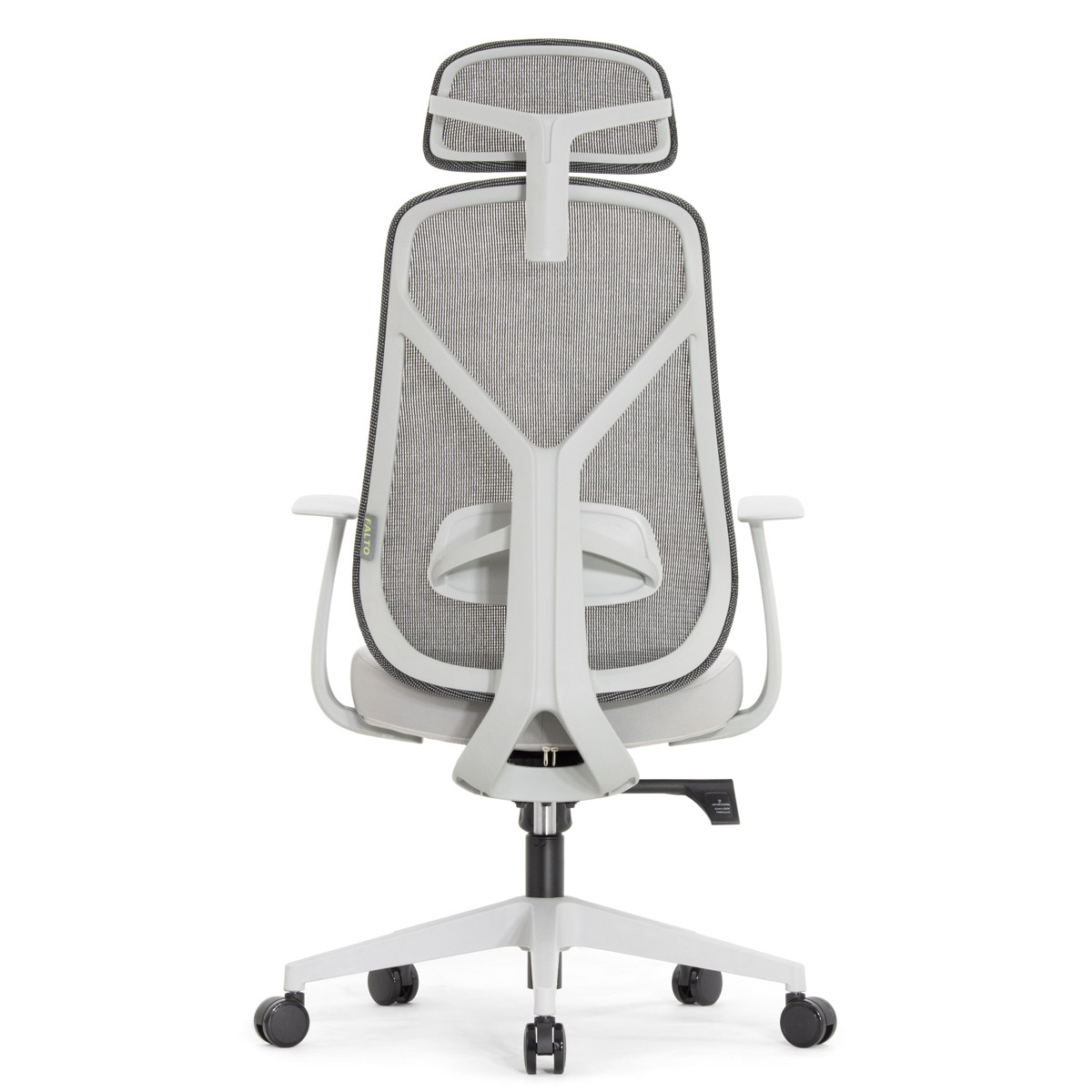 Эргономичное кресло Falto Kuraj (поясничный упор, сетка, ткань, серый)