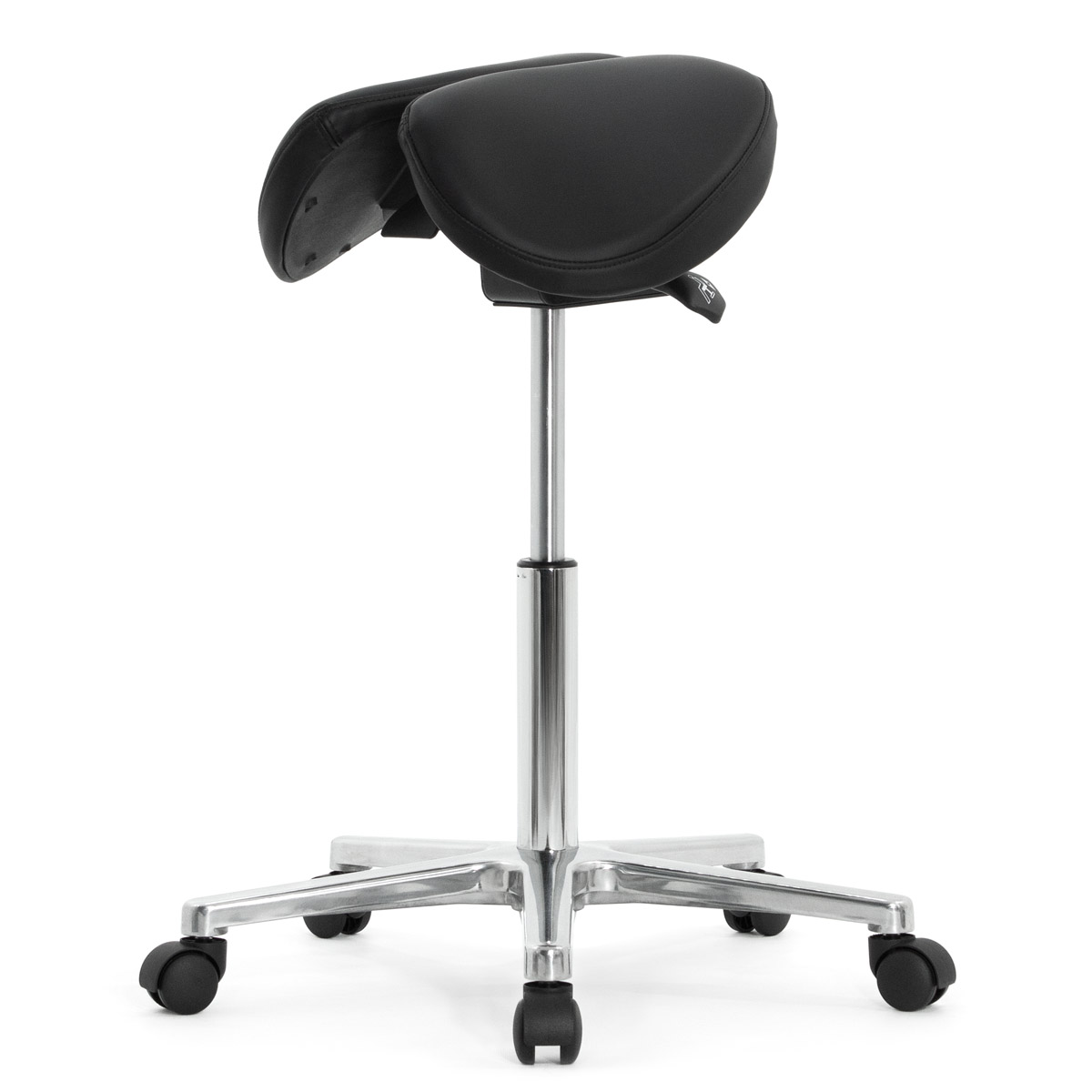 Стул-седло Falto SALLI Activ (наклон, ширина, экокожа, чёрный)