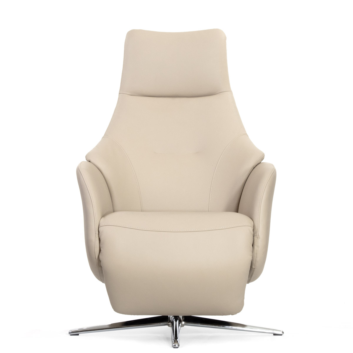 Кресло-реклайнер Falto Crema (2 мотора, zero, аккумулятор, натуральная кожа, бежевый)