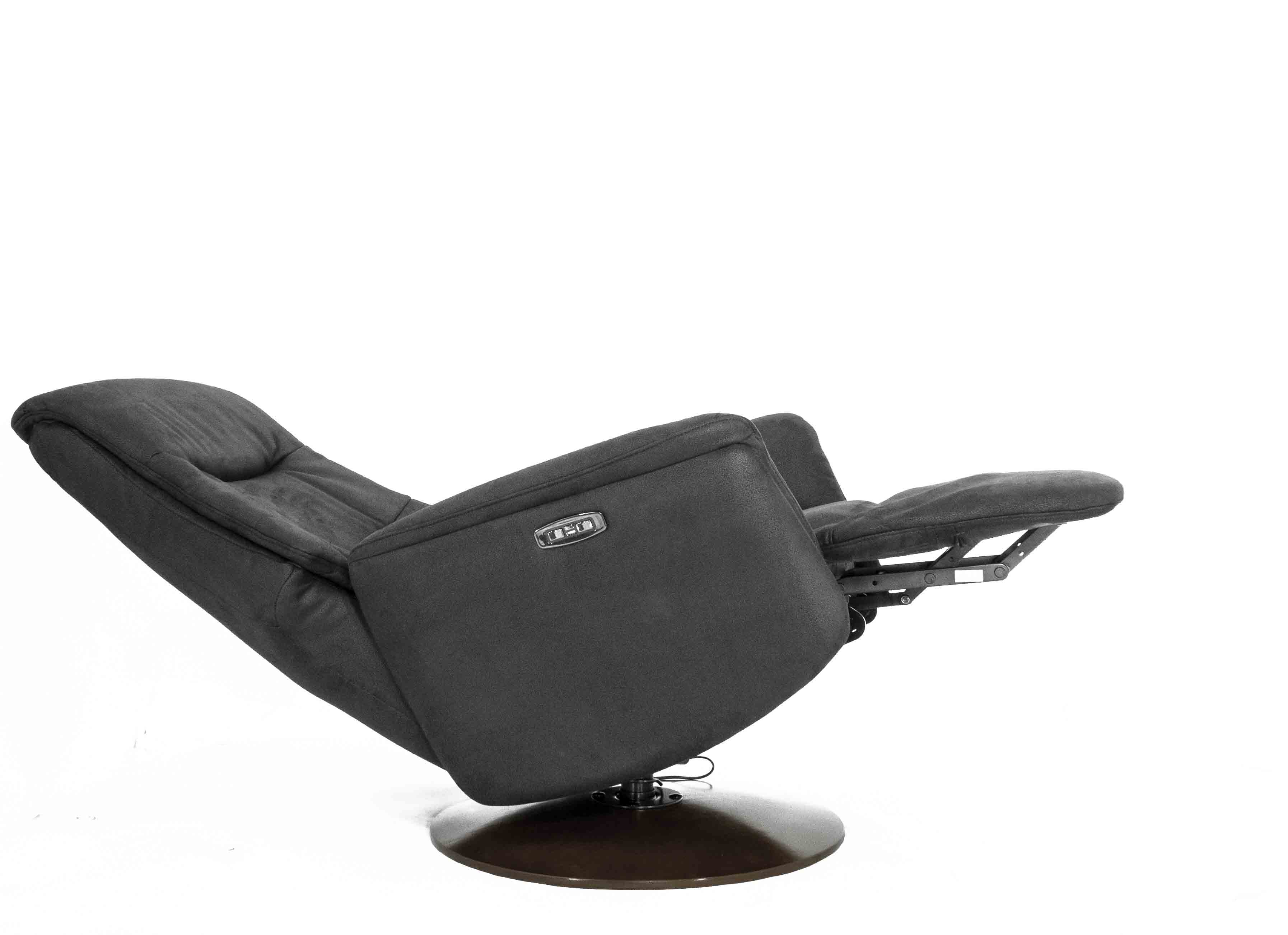 Кресло-реклайнер Falto Zero (2 мотора, zero, искусственный нубук, чёрный)