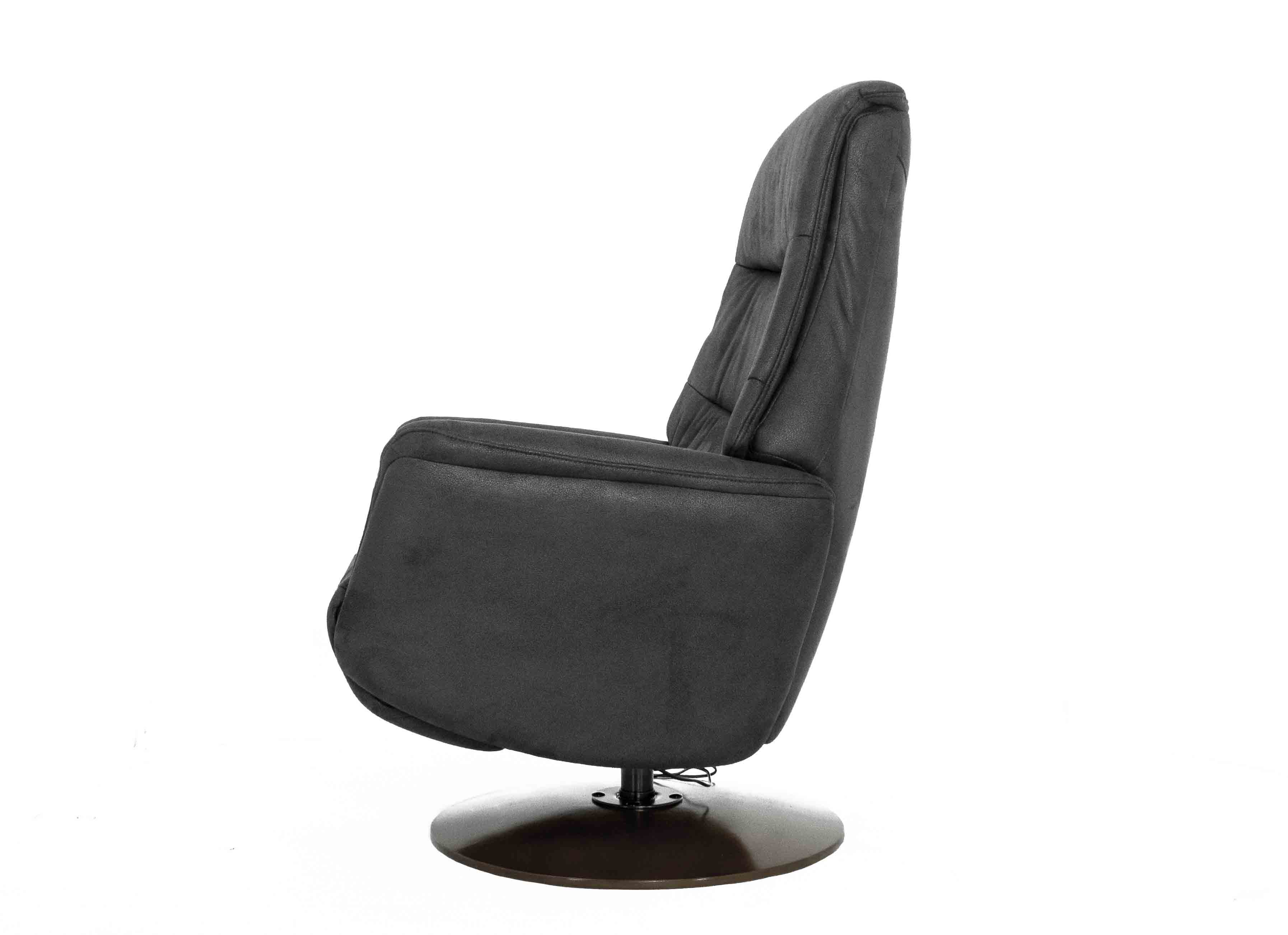 Кресло-реклайнер Falto Zero (2 мотора, zero, искусственный нубук, чёрный)