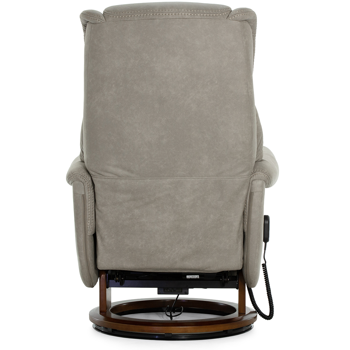 Кресло-реклайнер Falto Lift (3 мотора с механизмом подъёма, искусственный нубук, серый)