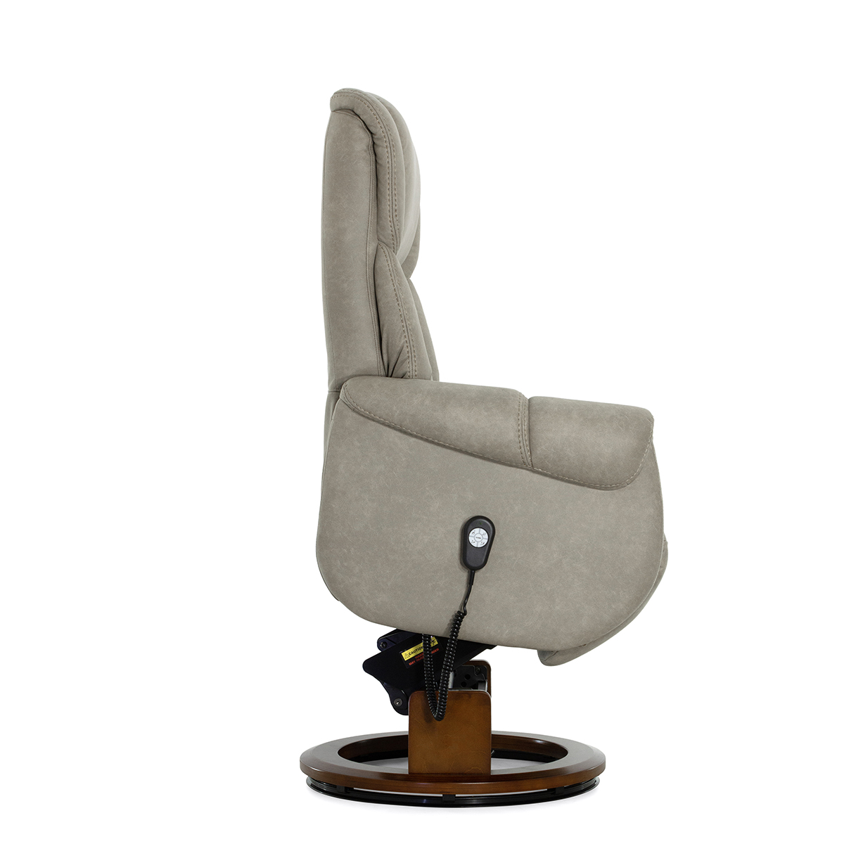 Кресло-реклайнер Falto Lift (3 мотора с механизмом подъёма, искусственный нубук, серый)