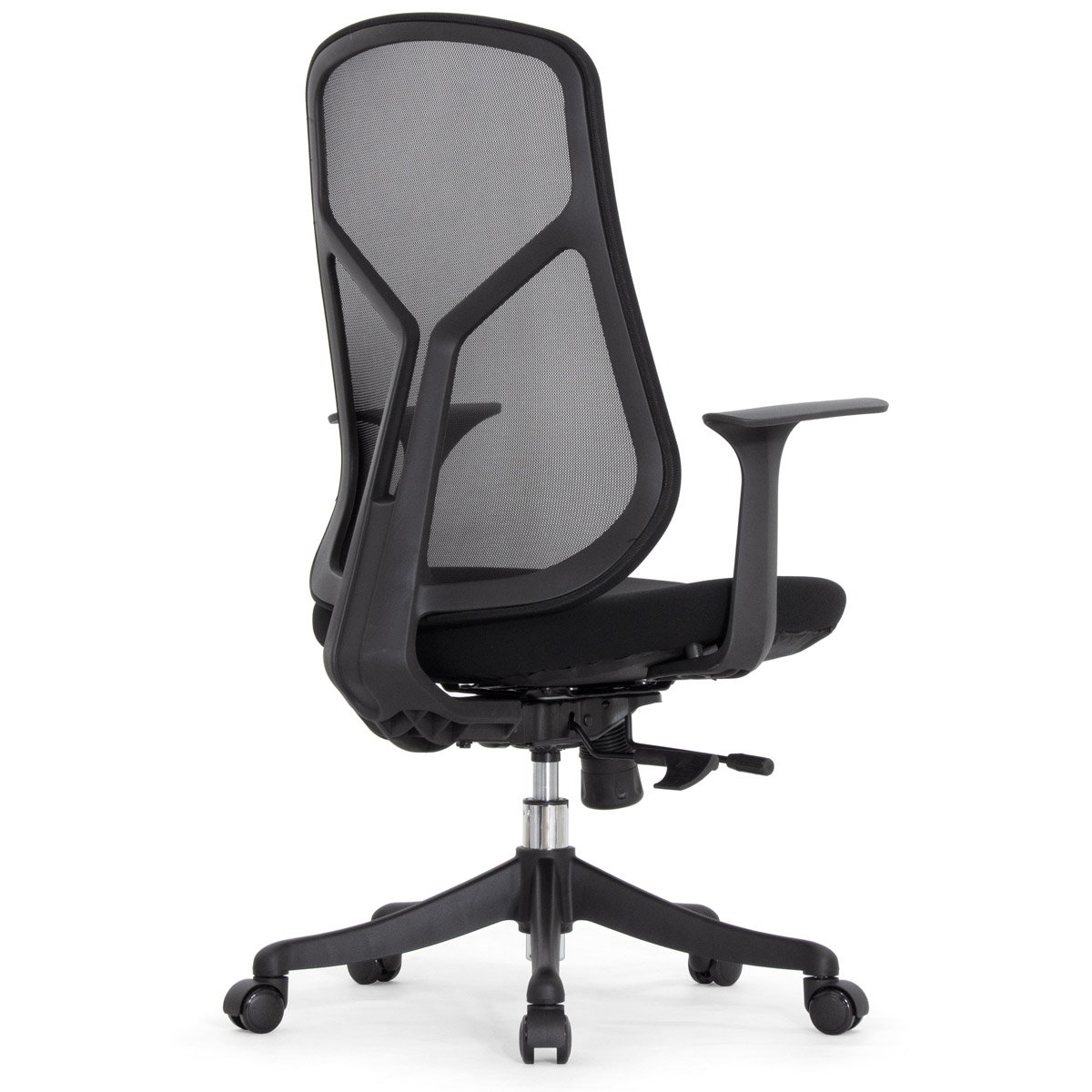 Эргономичное кресло Falto Кураж (без подголовника, сетка, ткань, черный)