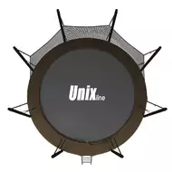 Батут UNIX line Black&Brown 12 ft, внутренняя сетка