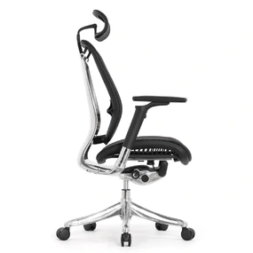 Эргономичное кресло Falto Spring 2 (поясничный валик, подлокотники 6D (360), сетка, чёрный)