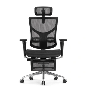 Эргономичное кресло Falto Star 2 с подножкой (подлокотники 6D (360), сетка, цвет чёрный)