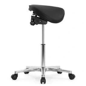 Стул-седло Falto SALLI Activ (наклон, ширина, экокожа, чёрный)