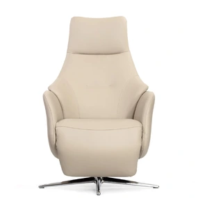 Кресло-реклайнер Falto Crema (2 мотора, zero, аккумулятор, натуральная кожа, бежевый)