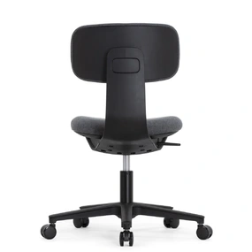 Эргономичное кресло Falto Rookie Plus (поворот спинки, ткань, каркас чёрный, тёмно-серый)